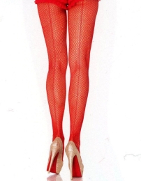 Фото leg avenue halloween speical fishnet backseam panty hose - яркие колготки-сеточка, s-l (красный) в профессиональном Секс Шопе