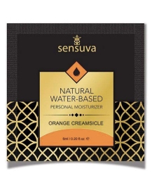 Фото sensuva - natural water-based orange creamsicle - пробник лубриканта, 6 мл в профессиональном Секс Шопе