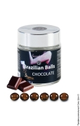 Массажное масло для тела, масла и свечи для эротического массажа - шарики с массажным маслом 6 chocolate brazilian balls jar фото