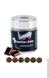 Фото кульки з масажним маслом 6 chocolate brazilian balls jar в профессиональном Секс Шопе