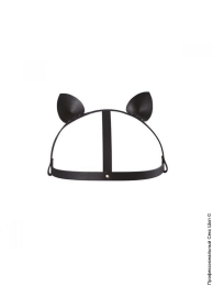 Фото маска кішечки з екокожі bijoux indiscrets maze - cat ears headpiece black в профессиональном Секс Шопе