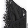 Чорне латексне плаття зі шнурівкою - Чорне латексне плаття зі шнурівкою