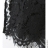 Черное латексное платье со шнуровкой