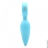 Силиконовая анальная пробка с вибрацией KissToy Orville Blue, диаметр 3 см