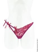 Женская сексуальная одежда и эротическое белье (сторінка 41) - мереживні червоні трусики з бантиками фото