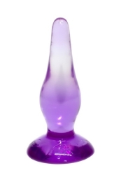 Фото гелева анальна пробка фіолетового кольору в профессиональном Секс Шопе