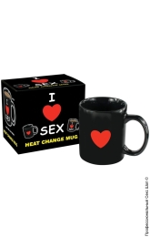 Фото кружка с приколом mug (heat change) - i love sex в профессиональном Секс Шопе