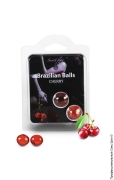 Массажное масло для тела, масла и свечи для эротического массажа (сторінка 2) - набір кульок з масажним маслом 2 cherry brazilian balls set фото