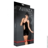 Чорне лаковане сукню зі шнурівкою Avanza - Чорне лаковане сукню зі шнурівкою Avanza