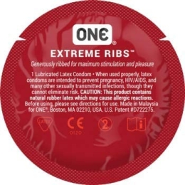 Фото one extreme ribs - ребристый презерватив  в профессиональном Секс Шопе
