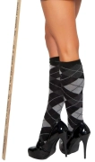 Носочки, гольфы и гетры - roma costume - гетры с  геометрическим рисунком, s-l (серый с чёрным) фото