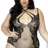 Боді-сітка Crotchless teddy + - Боді-сітка Crotchless teddy +
