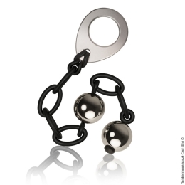 Фото металлические вагинальные шарики на цепочке rocks off love in chains в профессиональном Секс Шопе