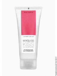 Фото лубрикант на водной основе mixgliss kiss wild strawberry (земляника), 70мл в профессиональном Секс Шопе
