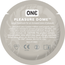 Фото one pleasure dome - презерватив ультратонкий с необычной формой в профессиональном Секс Шопе