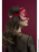 Маски (страница 2) - красная маска кошки из натуральной кожи feral feelings - catwoman mask фото