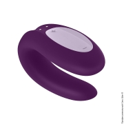 Вібратори для двох - вібратор для пари satisfyer double joy purple фото