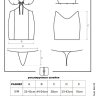 Спокусливий комплект Obsessive Swanita chemise - Спокусливий комплект Obsessive Swanita chemise