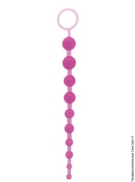 Фото гелева анальний ланцюжок nmc oriental jelly butt beads 26см, purple в профессиональном Секс Шопе