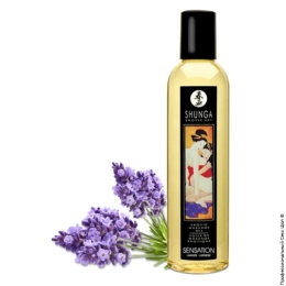 Фото масажне масло з ароматом лаванди shunga erotic massage oil в профессиональном Секс Шопе