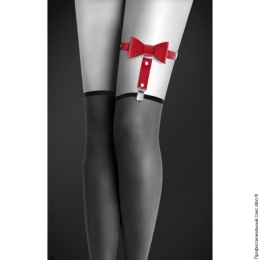 Фото гартер на ногу bijoux pour toi with bow red сексуальная подвязка с бантиком экокожа в профессиональном Секс Шопе