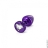 Фиолетовая пробка Diogol Anni R Heart 30мм с кристаллом Swarovski