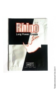 Интимные смазки (страница 27) - продлевающий крем - rhino long power cream (пробник), 3 мл фото