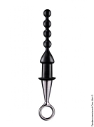 Анальні пробки (сторінка 15) - анальний стимулятор з ручкою menzstuff anal bead with plated handle, 17х2см фото