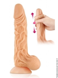 Фото реалистичный фаллоимитатор с подвижной крайней плотью real body - real max в профессиональном Секс Шопе