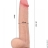 Двухсторонний фаллоимитатор с фиксацией EGZO FLEX&FIX, 47х4см