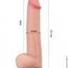 Двухсторонний фаллоимитатор с фиксацией EGZO FLEX&FIX, 47х4см - Двухсторонний фаллоимитатор с фиксацией EGZO FLEX&FIX, 47х4см