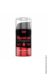 Фото рідкий вібратор - intt vibration strawberry, 15ml в профессиональном Секс Шопе