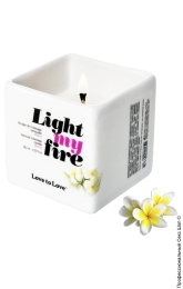 Фото масажна свічка - love to love light my fire monoi, 80ml в профессиональном Секс Шопе
