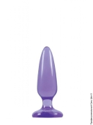 Анальные пробки (страница 15) - гелевая анальная пробка jelly rancher pleasure plug small purple, 10х3,5см фото