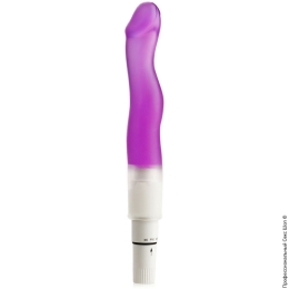 Фото гелевый эластичный анально-вагинальный вибратор в профессиональном Секс Шопе