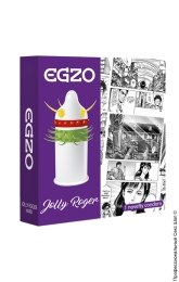 Фото одноразовая насадка на член - egzo jolly roger (не является контрацептивом) в профессиональном Секс Шопе
