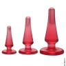 Набор анальных пробок - Doc Johnson Crystal Jellies Anal - Набор анальных пробок - Doc Johnson Crystal Jellies Anal