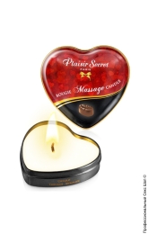 Фото масажна свічка сердечко - plaisirs secrets chocolate, 35ml в профессиональном Секс Шопе