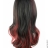 Женский черно-красный парик