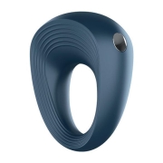 Виброкольцо - satisfyer power ring - виброкольцо, 5.5х2.5 см (синий)  фото