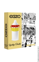 Фото одноразовая насадка на член - egzo lucky dude(не является контрацептивом) в профессиональном Секс Шопе