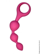 Анальні пробки (сторінка 18) - анальні кульки alive triball pink 2см фото