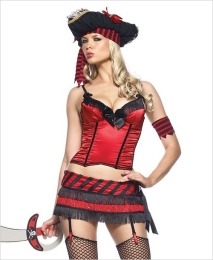 Фото leg avenue - scurvy pirate costume - костюм пиратки, xs в профессиональном Секс Шопе