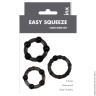 Набор из 3 эрекционных колец Easy Squeeze Cock Ring Set - Набор из 3 эрекционных колец Easy Squeeze Cock Ring Set