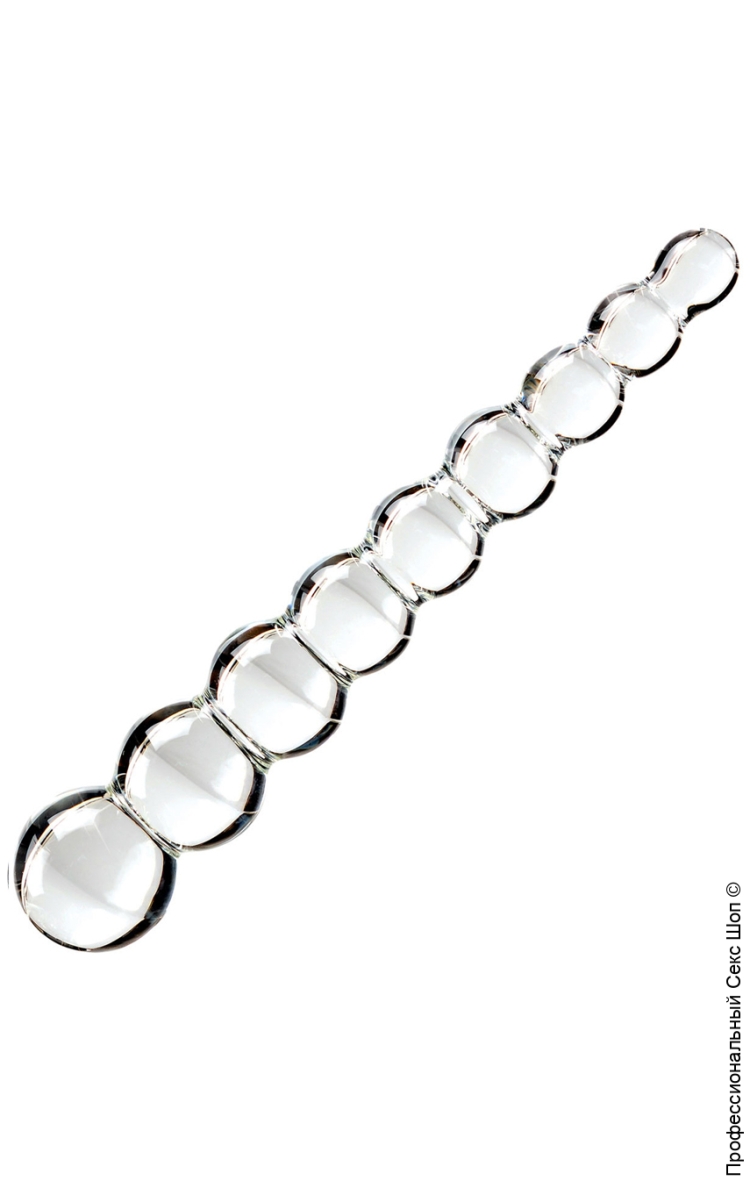 Стеклянный анальный фаллоимитатор Glas Calisto Clear Glass Dildo, бесцветный, до 18 см GLAS-78 - Glas - Анальные стимуляторы - Купить