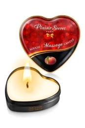 Фото plaisir secret peach - массажная свеча с ароматом персика, 35 мл в профессиональном Секс Шопе