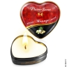 Масажна свічка сердечко - Plaisirs Secrets Exotic Fruits, 35ml - Масажна свічка сердечко - Plaisirs Secrets Exotic Fruits, 35ml