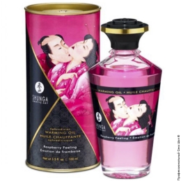 Фото сьедобное массажое масло shunga aphrodisiac oil raspberry feeling в профессиональном Секс Шопе