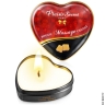 Масажна свічка сердечко - Plaisirs Secrets Caramel, 35ml - Масажна свічка сердечко - Plaisirs Secrets Caramel, 35ml
