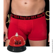 Сексуальное мужское белье - еротичний комплект боксери та дзвінок для сексу admas фото